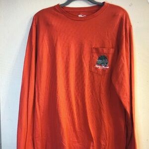 Vineyard Vines Men's Red Long Sleeve Tee